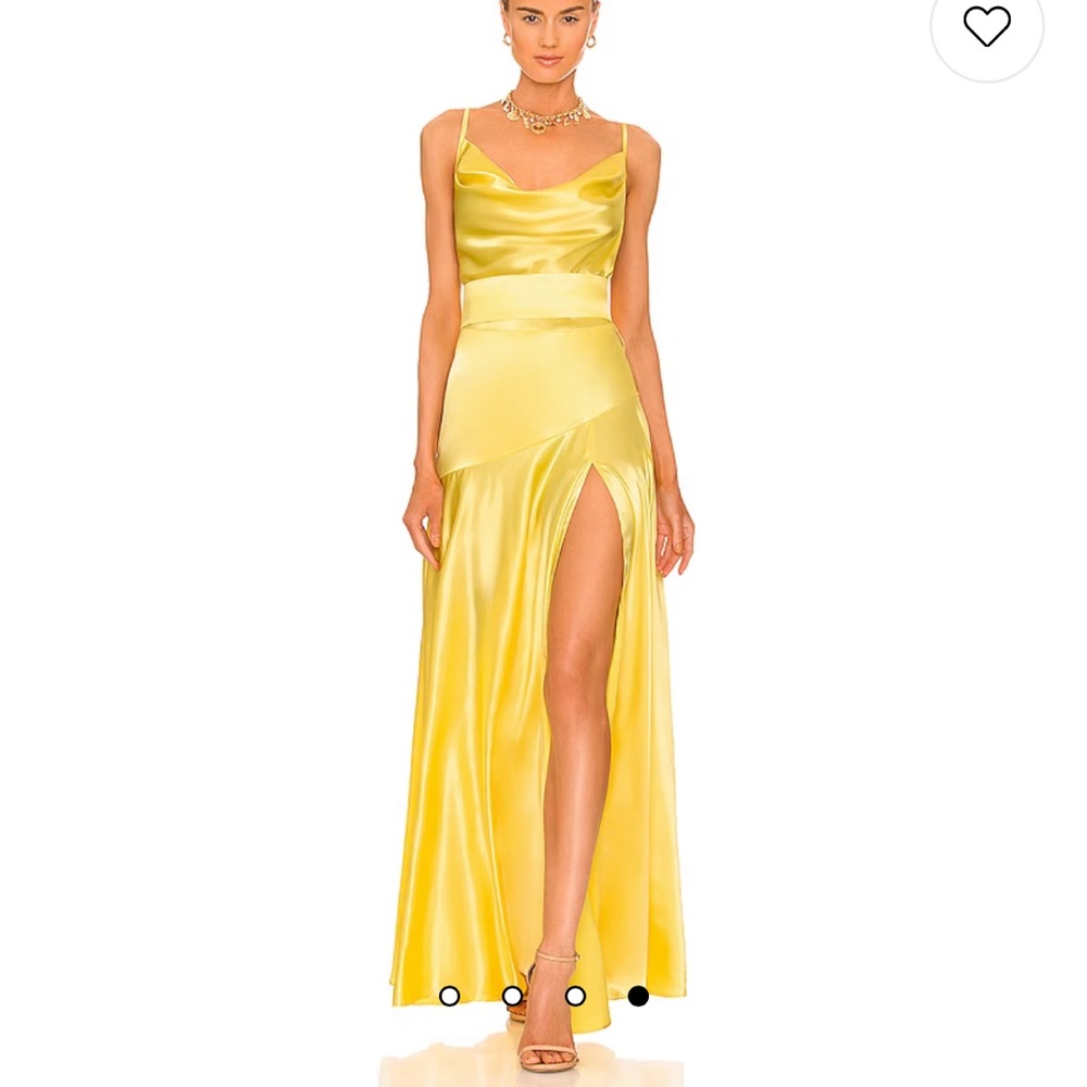 Bronx & Banco “Leo” gown in canary yellow - size medium - Picture 3 of 5